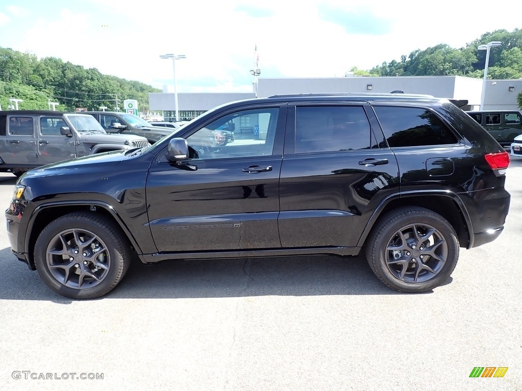 Diamond Black Crystal Pearl 2021 Jeep Grand Cherokee Limited 4x4 Exterior Photo #142203253