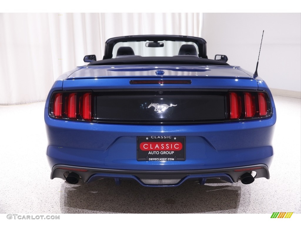 2017 Mustang EcoBoost Premium Convertible - Lightning Blue / Ebony photo #20