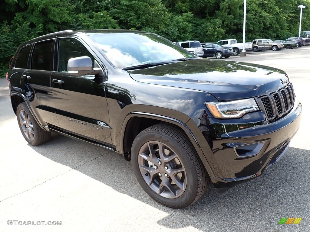 Diamond Black Crystal Pearl 2021 Jeep Grand Cherokee Limited 4x4 Exterior Photo #142203379
