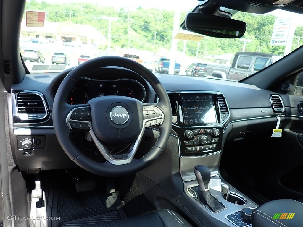 2021 Jeep Grand Cherokee Limited 4x4 Black Dashboard Photo #142203547