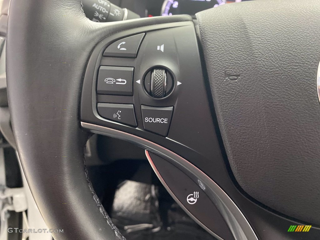 2019 Acura MDX Advance SH-AWD Ebony Steering Wheel Photo #142205638