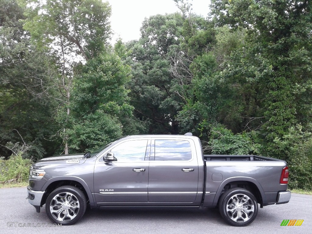 Granite Crystal Metallic 2021 Ram 1500 Limited Crew Cab 4x4 Exterior Photo #142205794