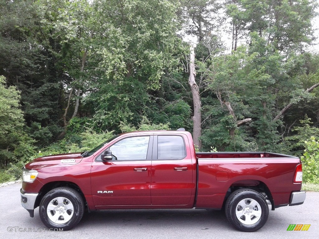 Delmonico Red Pearl 2021 Ram 1500 Big Horn Quad Cab 4x4 Exterior Photo #142206856