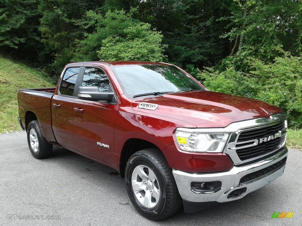 Delmonico Red Pearl 2021 Ram 1500 Big Horn Quad Cab 4x4 Exterior Photo #142206937
