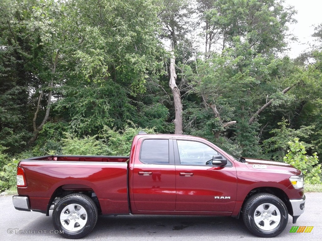 Delmonico Red Pearl 2021 Ram 1500 Big Horn Quad Cab 4x4 Exterior Photo #142206961