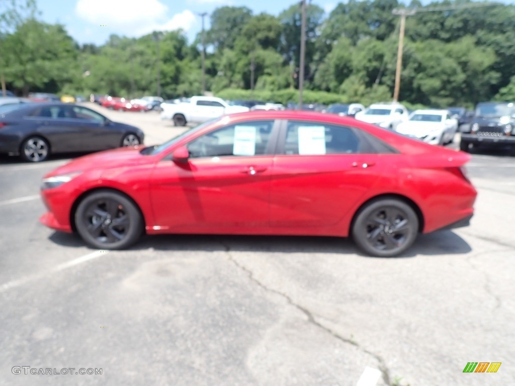 2021 Elantra SEL - Calypso Red / Black photo #6