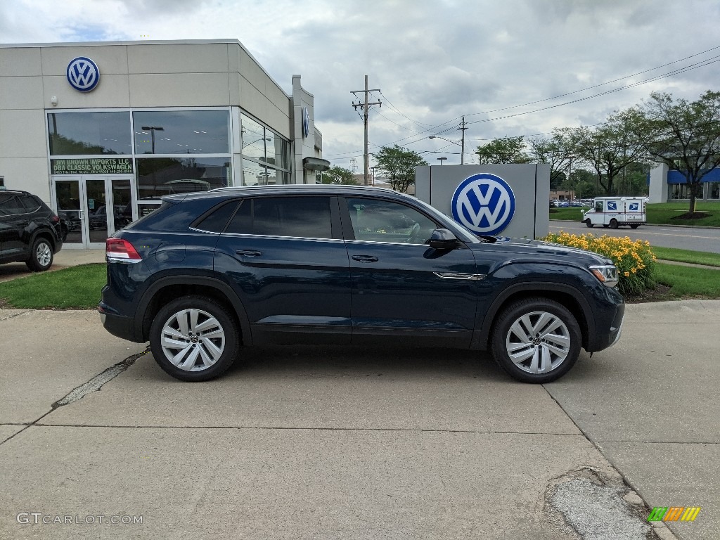 Tourmaline Blue Metallic 2021 Volkswagen Atlas Cross Sport SE Technology 4Motion Exterior Photo #142207552