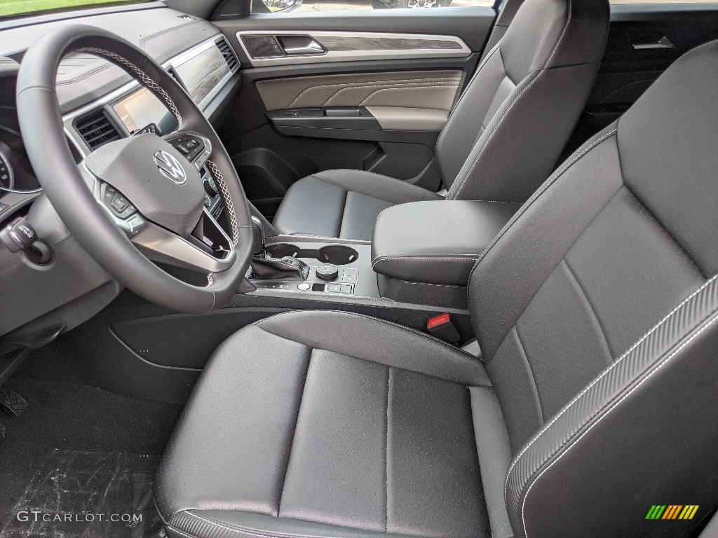 Titan Black Interior 2021 Volkswagen Atlas Cross Sport SE Technology 4Motion Photo #142207570