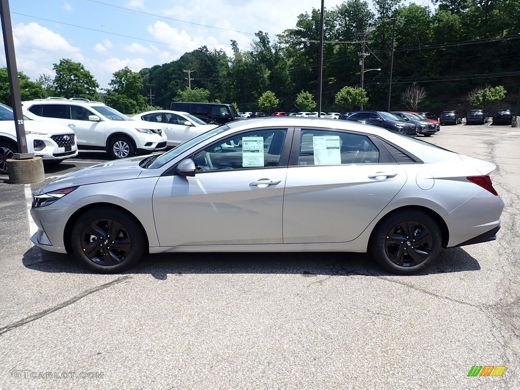 2021 Elantra SEL - Shimmering Silver Pearl / Medium Gray photo #6