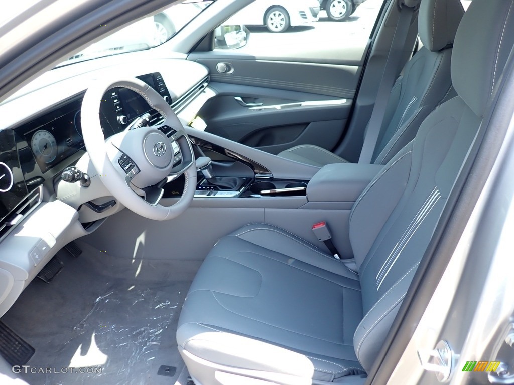 2021 Elantra SEL - Shimmering Silver Pearl / Medium Gray photo #13