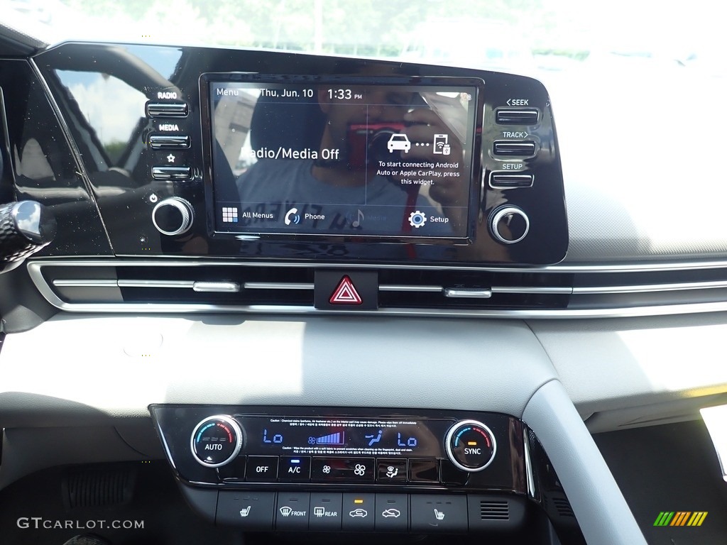 2021 Elantra SEL - Shimmering Silver Pearl / Medium Gray photo #17