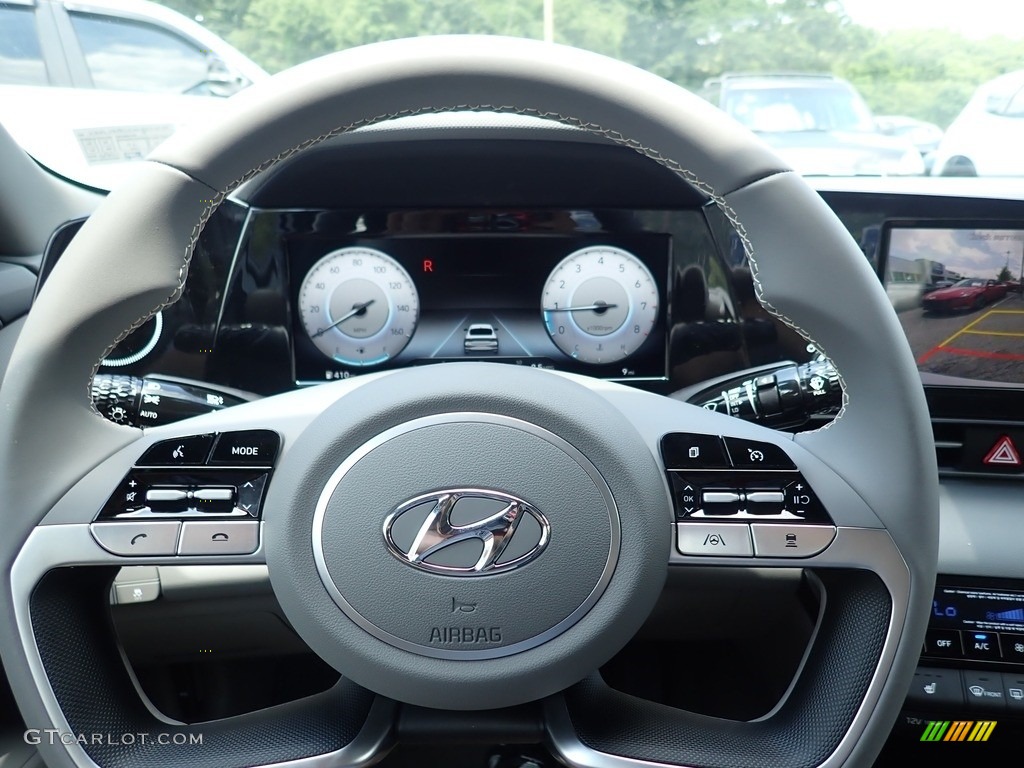 2021 Elantra SEL - Shimmering Silver Pearl / Medium Gray photo #19