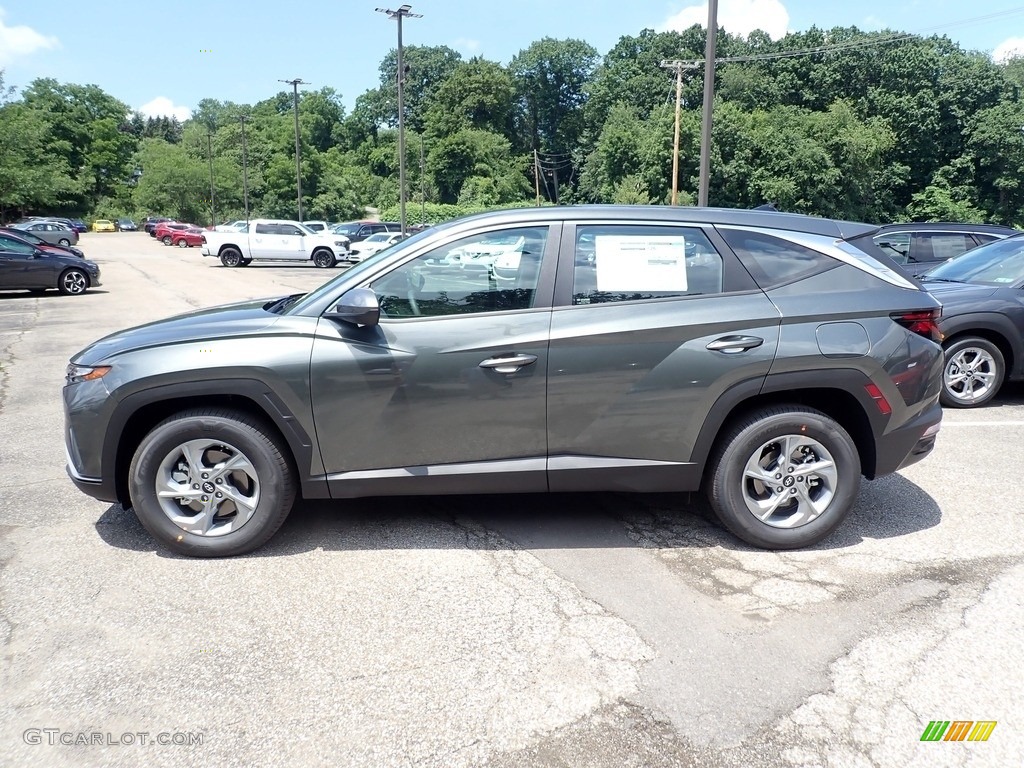 Amazon Gray 2022 Hyundai Tucson SE AWD Exterior Photo #142207936