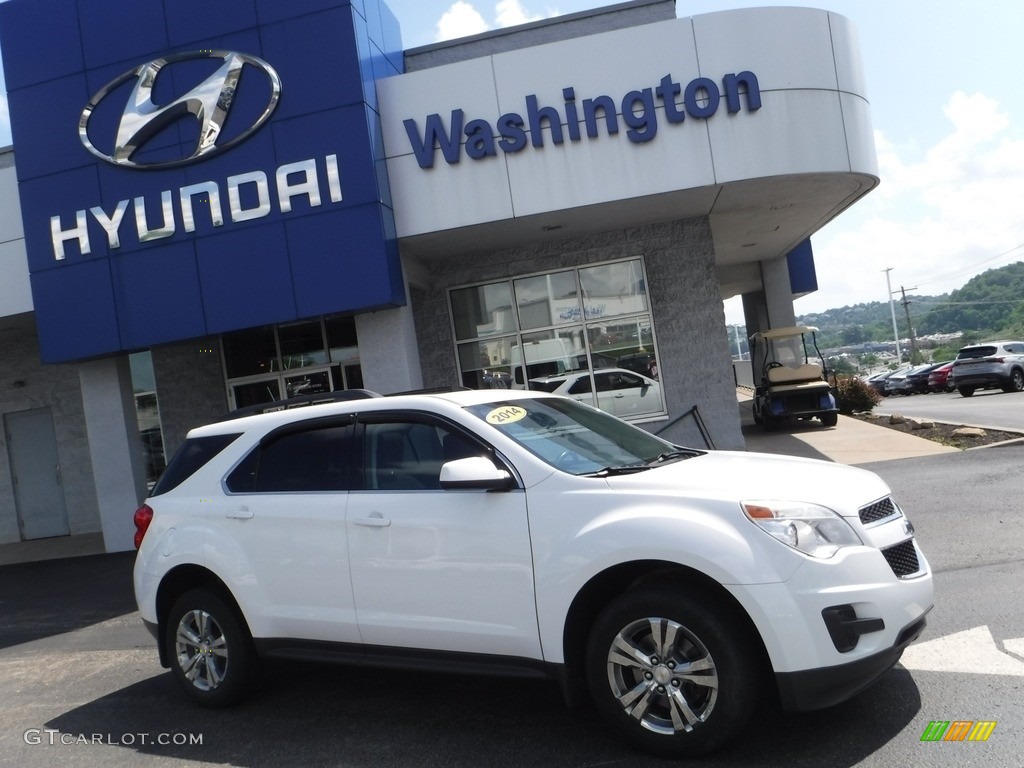 2014 Equinox LT AWD - Summit White / Light Titanium/Jet Black photo #2