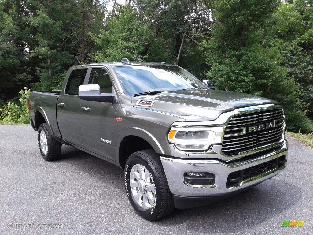 Olive Green Pearl 2021 Ram 2500 Laramie Crew Cab 4x4 Exterior Photo #142208095