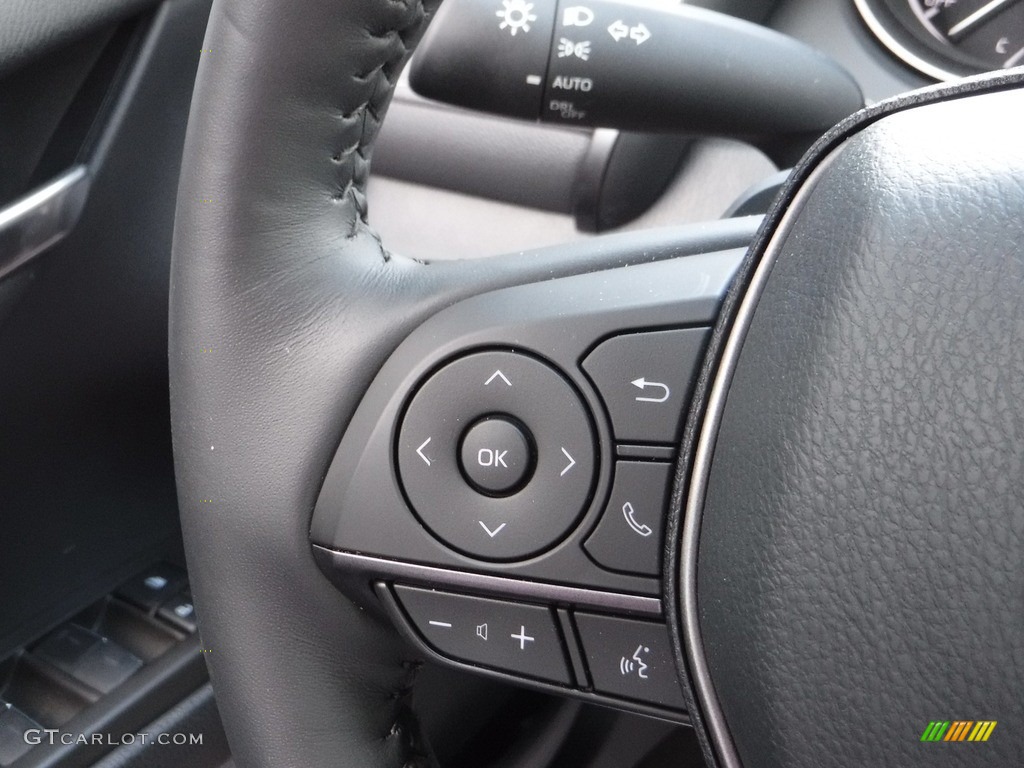 2021 Toyota Camry XSE Hybrid Black Steering Wheel Photo #142210336