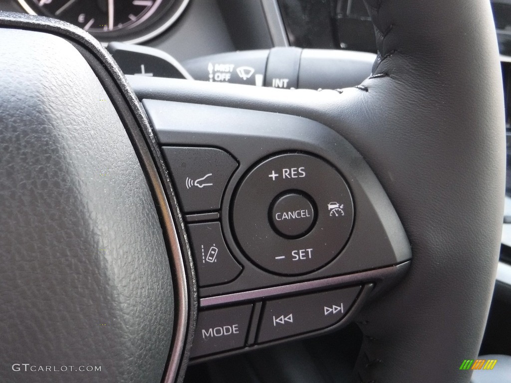 2021 Toyota Camry XSE Hybrid Black Steering Wheel Photo #142210342