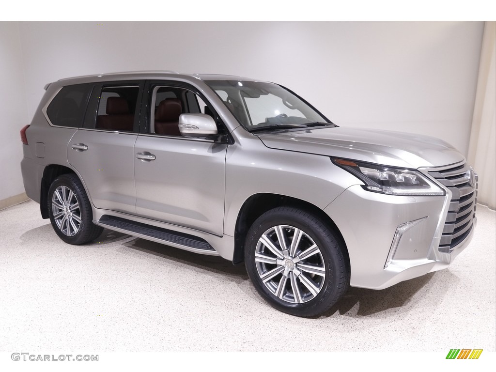 2017 LX 570 - Atomic Silver / Cabernet photo #1
