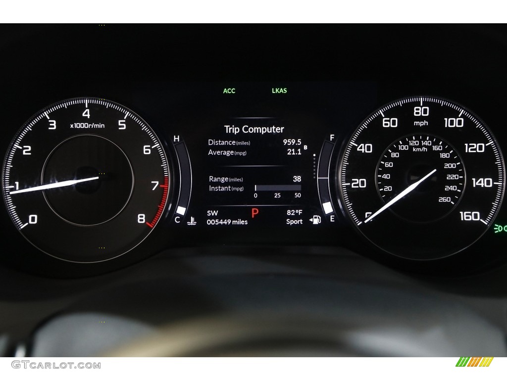 2020 Acura RDX Technology AWD Gauges Photo #142214044