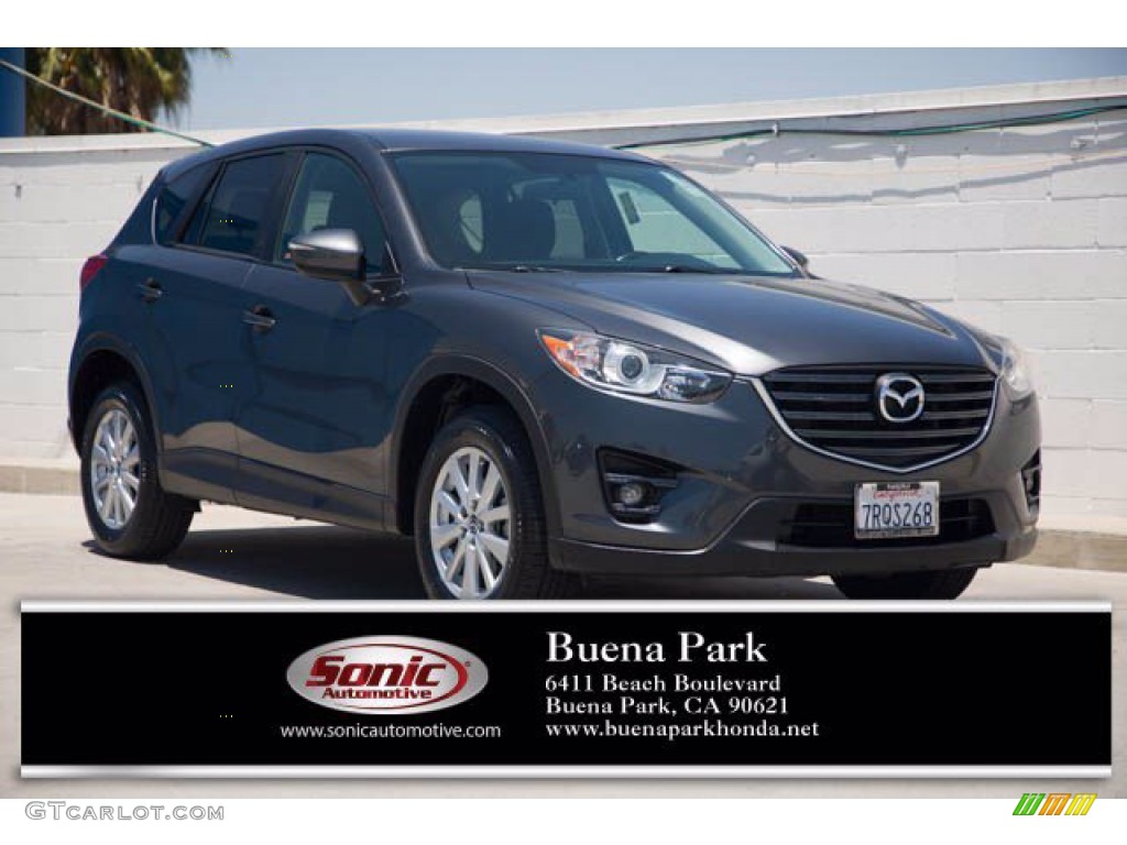 2016 CX-5 Touring - Meteor Gray Mica / Black photo #1