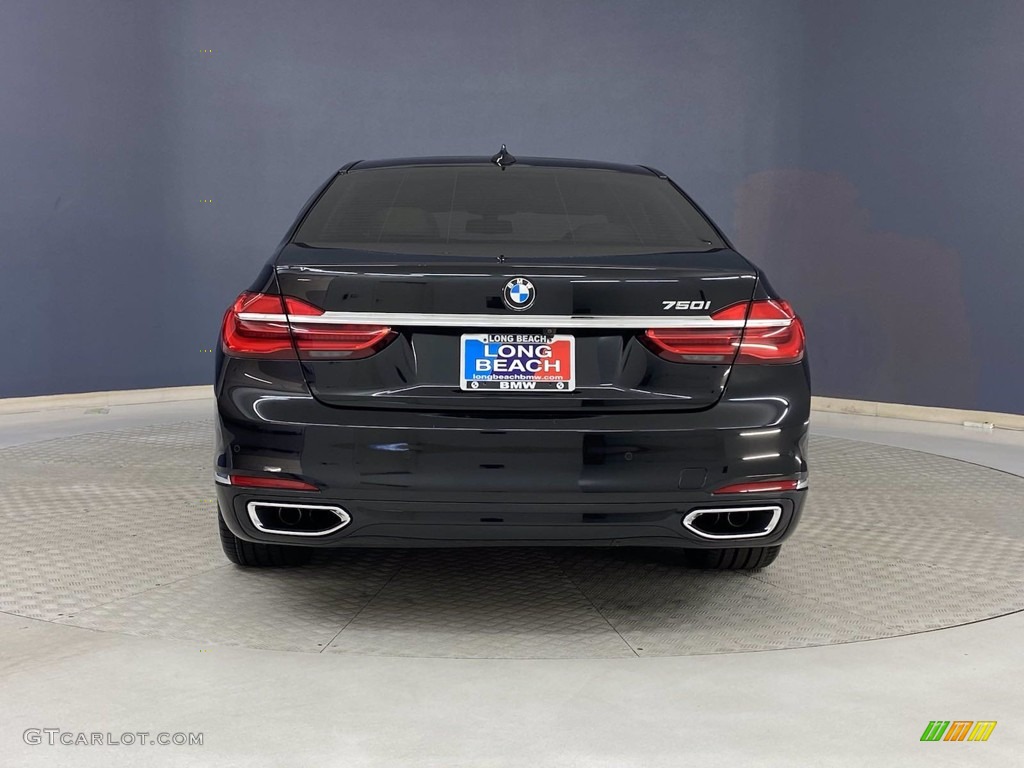 2018 7 Series 750i Sedan - Black Sapphire Metallic / Ivory White/Black photo #4