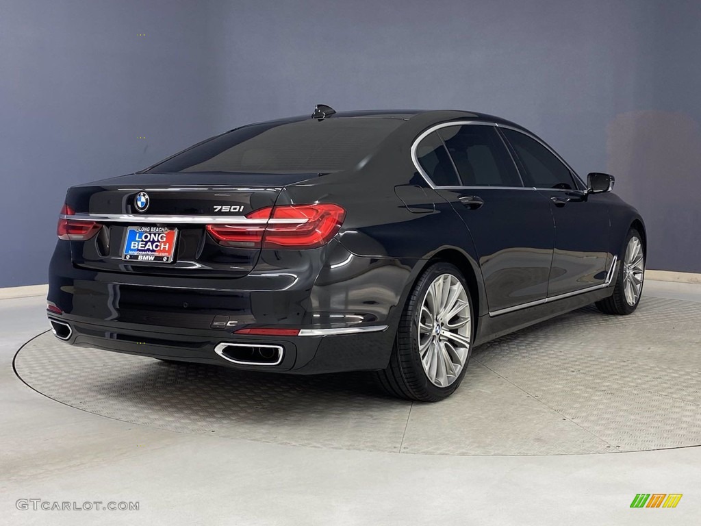 2018 7 Series 750i Sedan - Black Sapphire Metallic / Ivory White/Black photo #5