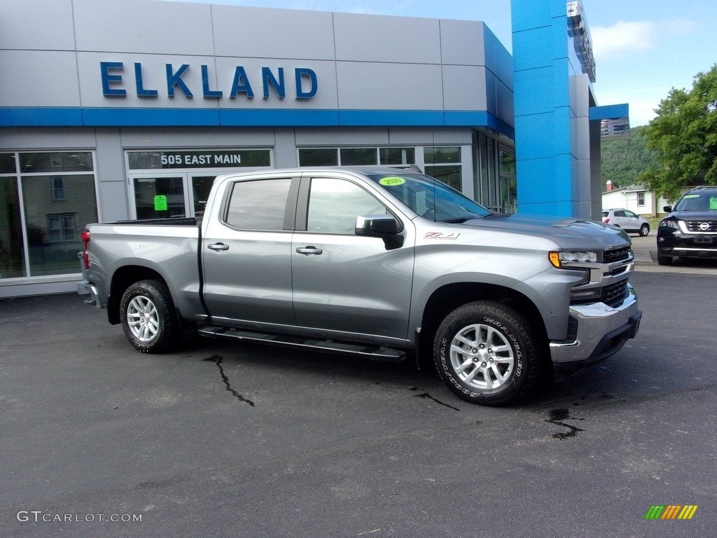 2020 Silverado 1500 LT Z71 Crew Cab 4x4 - Satin Steel Metallic / Jet Black photo #1