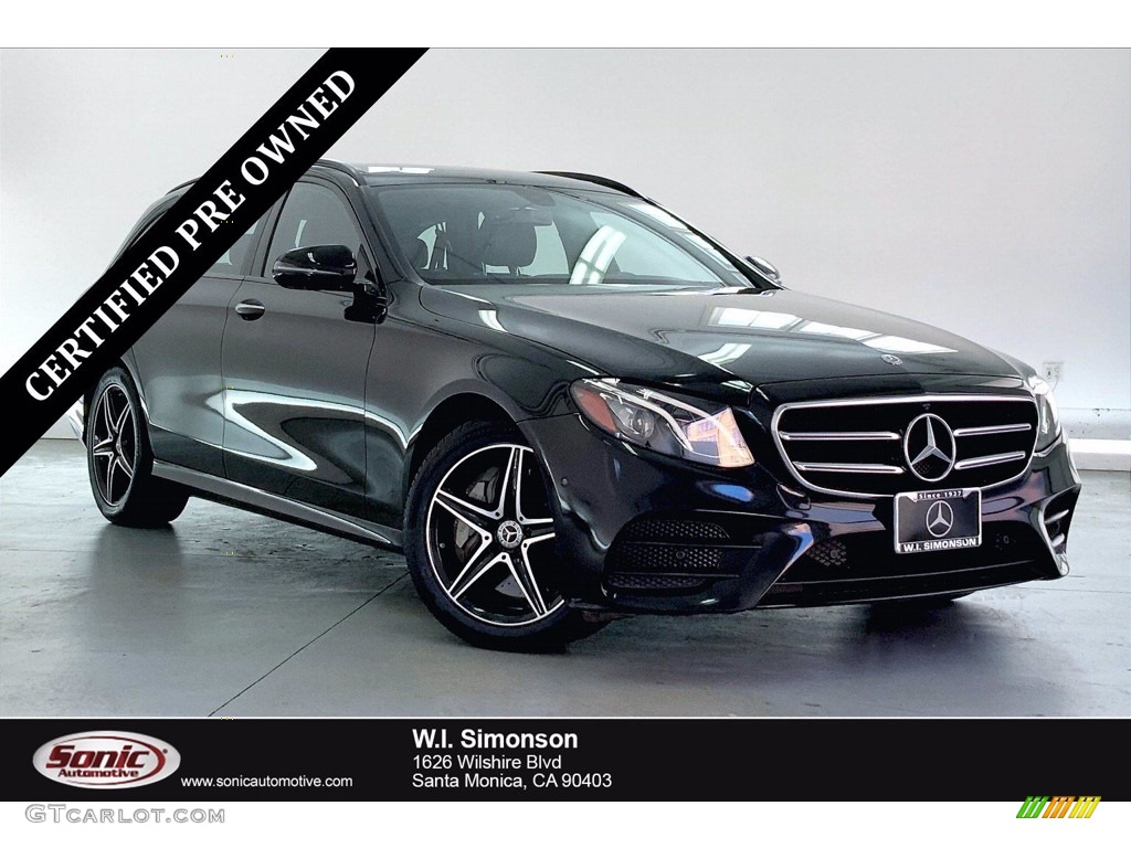 2019 E 450 4Matic Wagon - Obsidian Black Metallic / Black photo #1