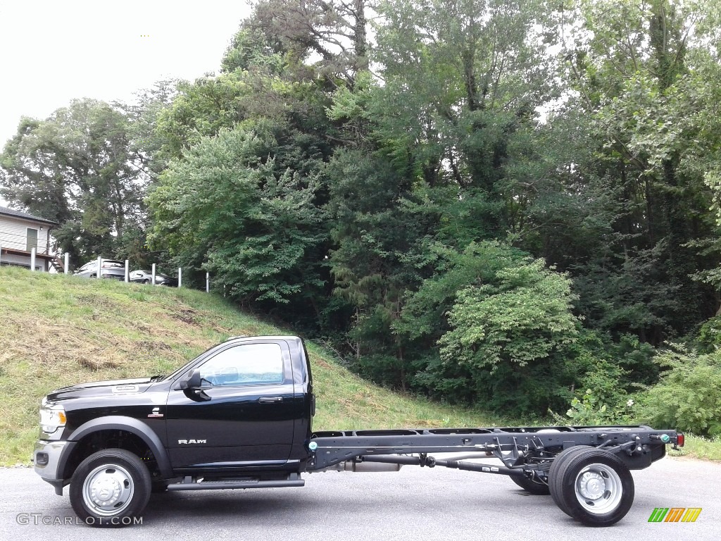 Diamond Black Crystal Pearl 2021 Ram 5500 Tradesman Regular Cab 4x4 Chassis Exterior Photo #142220517