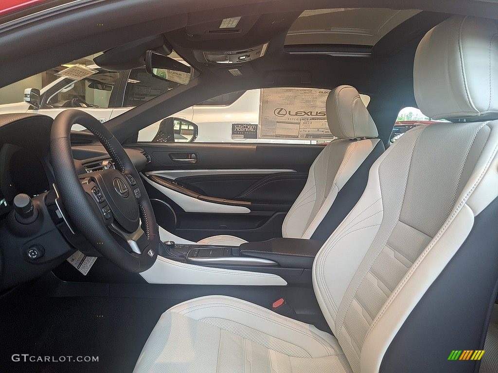 White Interior 2021 Lexus RC 350 F Sport AWD Photo #142220532