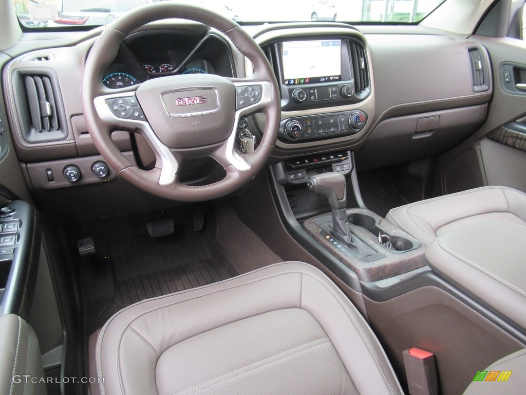 Cocoa/Dark Atmosphere Interior 2021 GMC Canyon Denali Crew Cab 4WD Photo #142220790