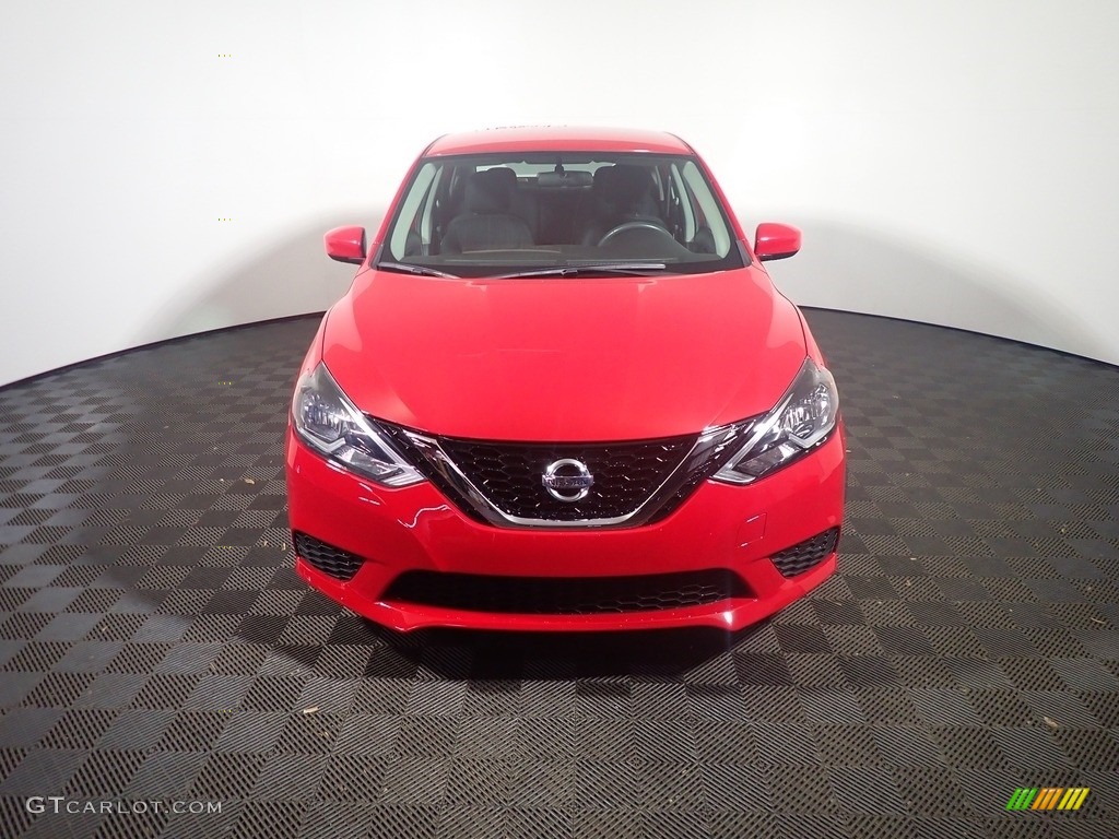2017 Sentra SV - Red Alert / Charcoal photo #5