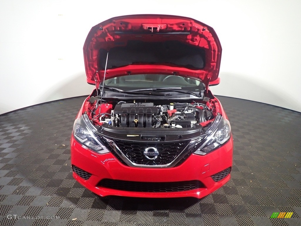 2017 Sentra SV - Red Alert / Charcoal photo #6