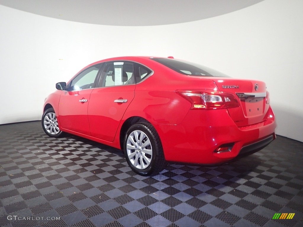 2017 Sentra SV - Red Alert / Charcoal photo #11
