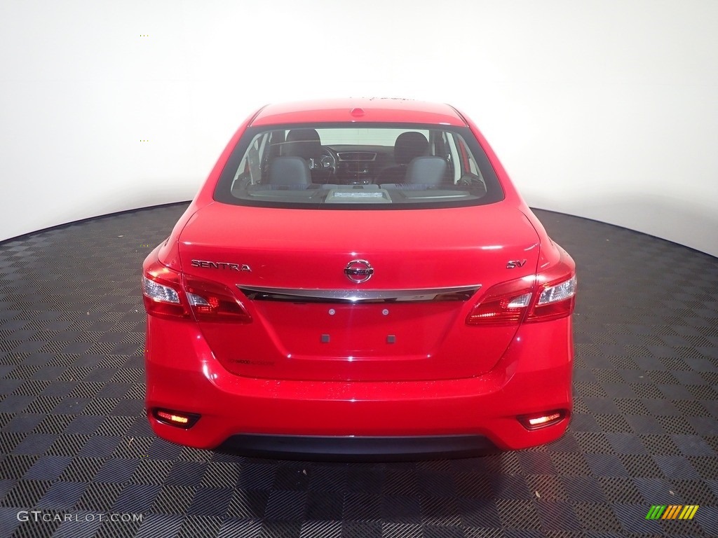 2017 Sentra SV - Red Alert / Charcoal photo #13