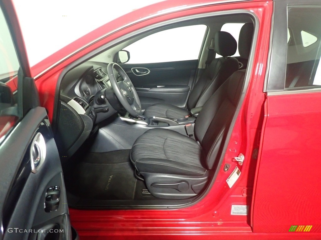 2017 Sentra SV - Red Alert / Charcoal photo #22