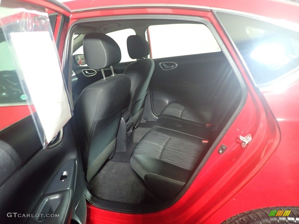 2017 Sentra SV - Red Alert / Charcoal photo #35