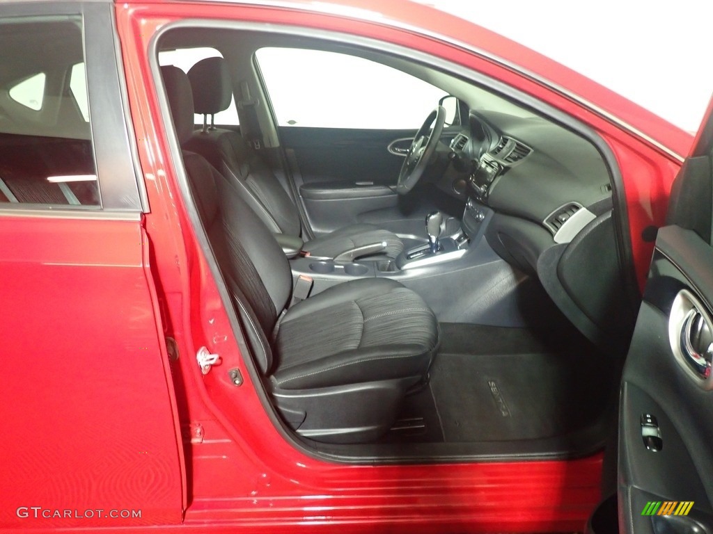 2017 Sentra SV - Red Alert / Charcoal photo #39