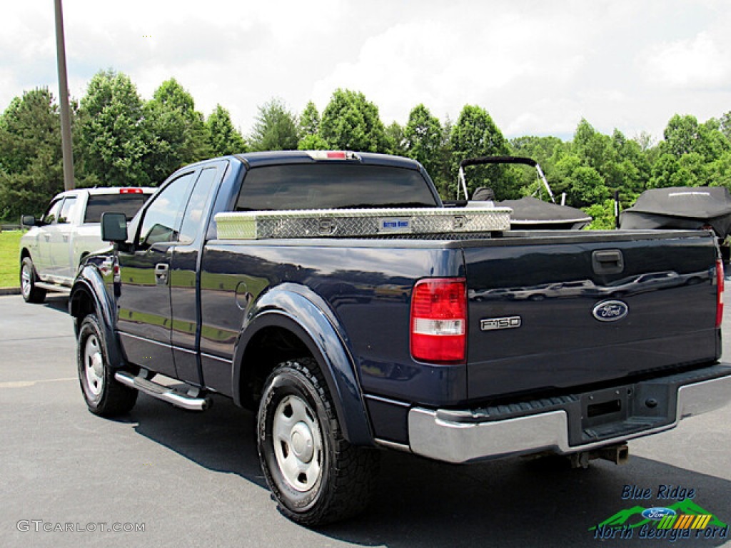 2004 F150 STX Regular Cab - Medium Wedgewood Blue Metallic / Dark Flint photo #3