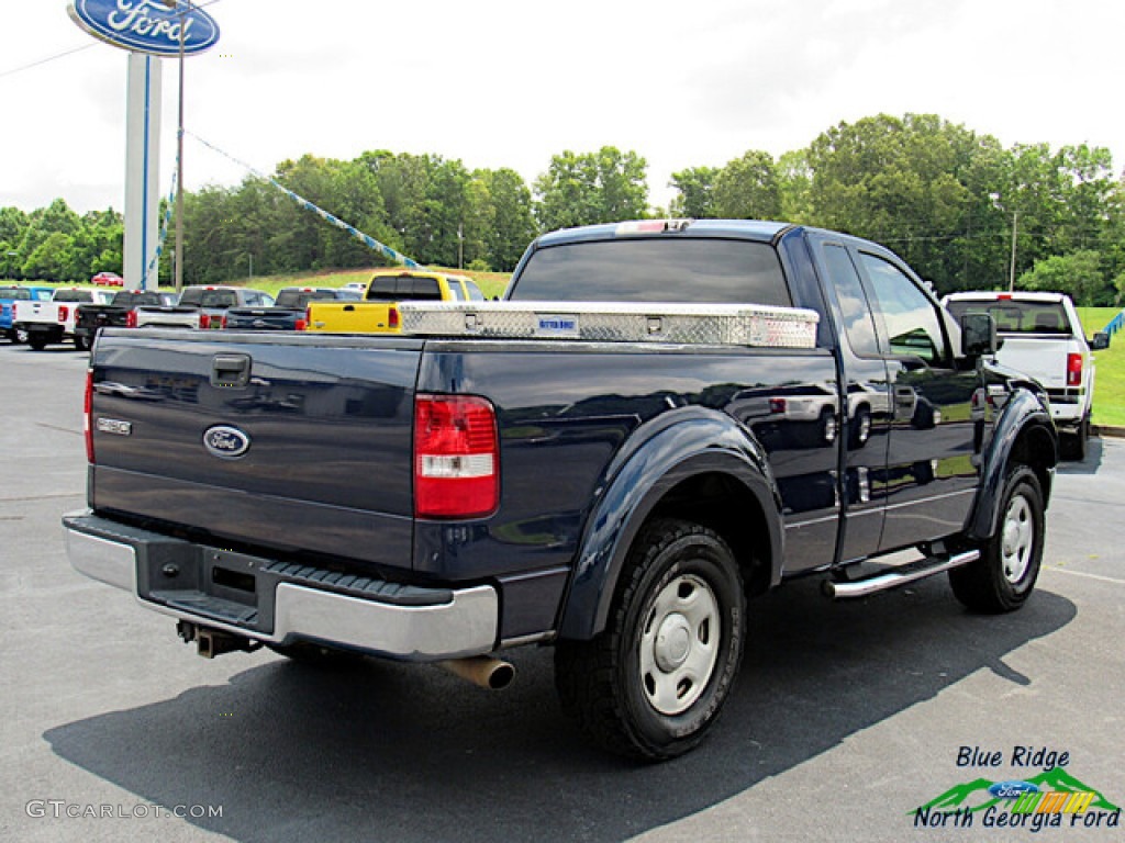 2004 F150 STX Regular Cab - Medium Wedgewood Blue Metallic / Dark Flint photo #5