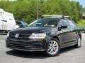 Black 2015 Volkswagen Jetta SE Sedan Exterior
