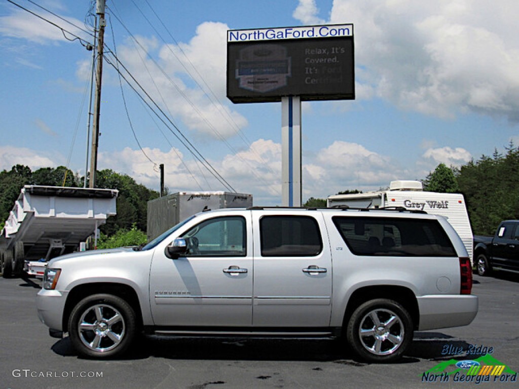 2013 Suburban LTZ 4x4 - Silver Ice Metallic / Light Titanium/Dark Titanium photo #2
