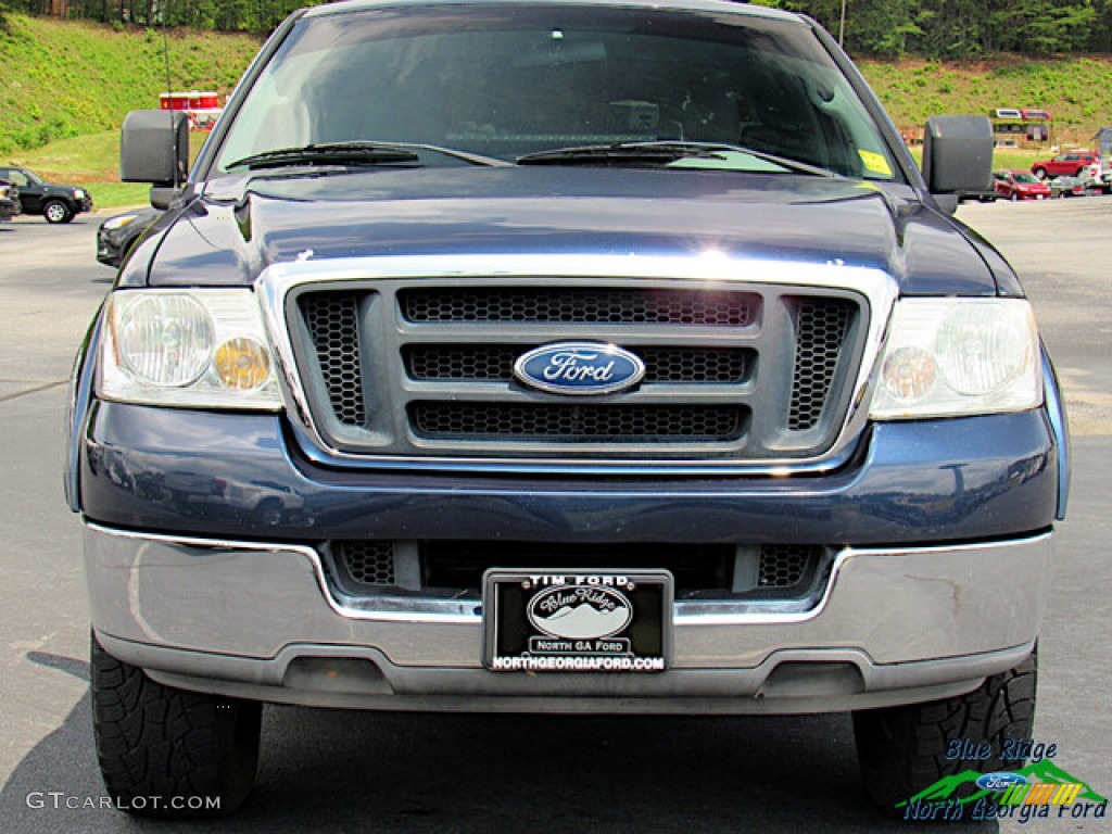 2004 F150 STX Regular Cab - Medium Wedgewood Blue Metallic / Dark Flint photo #8