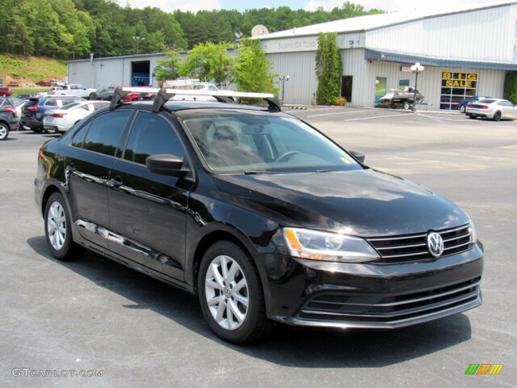 Black 2015 Volkswagen Jetta SE Sedan Exterior Photo #142223990