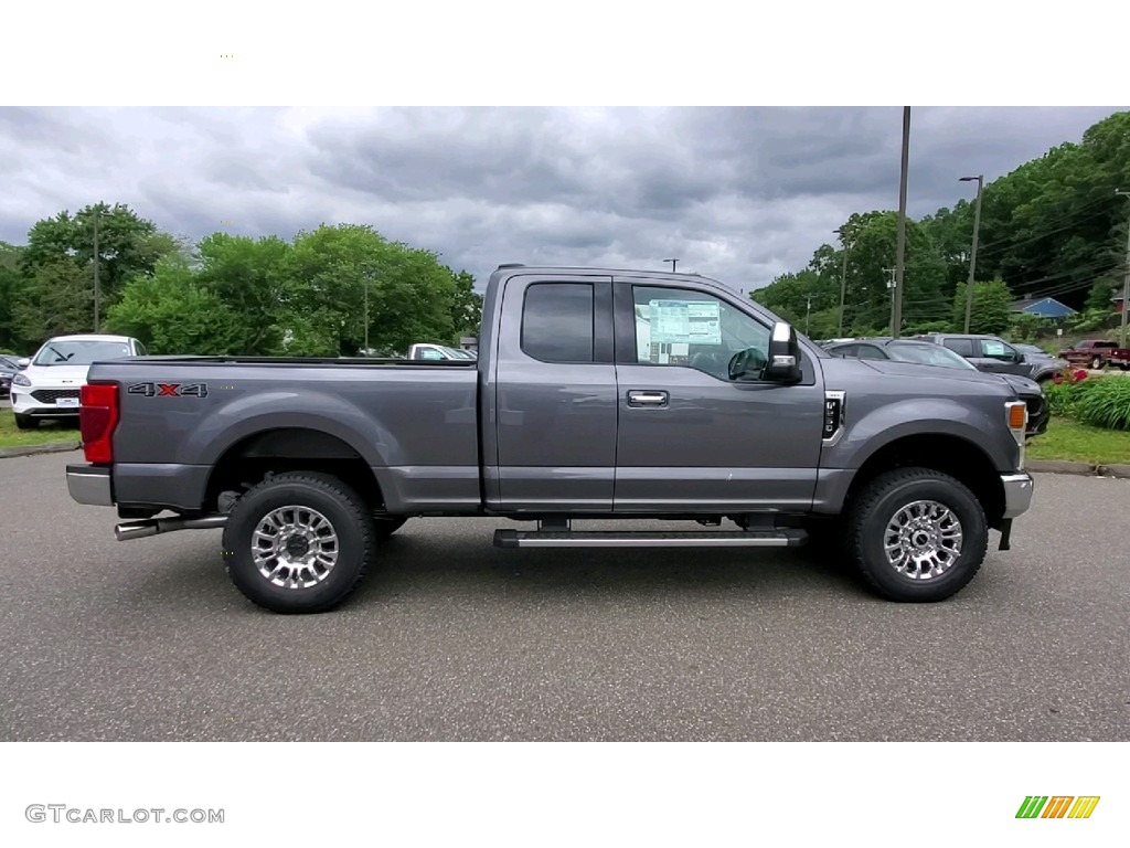 Carbonized Gray 2021 Ford F250 Super Duty XLT SuperCab 4x4 Exterior Photo #142224101