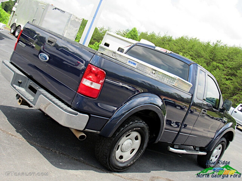 2004 F150 STX Regular Cab - Medium Wedgewood Blue Metallic / Dark Flint photo #21