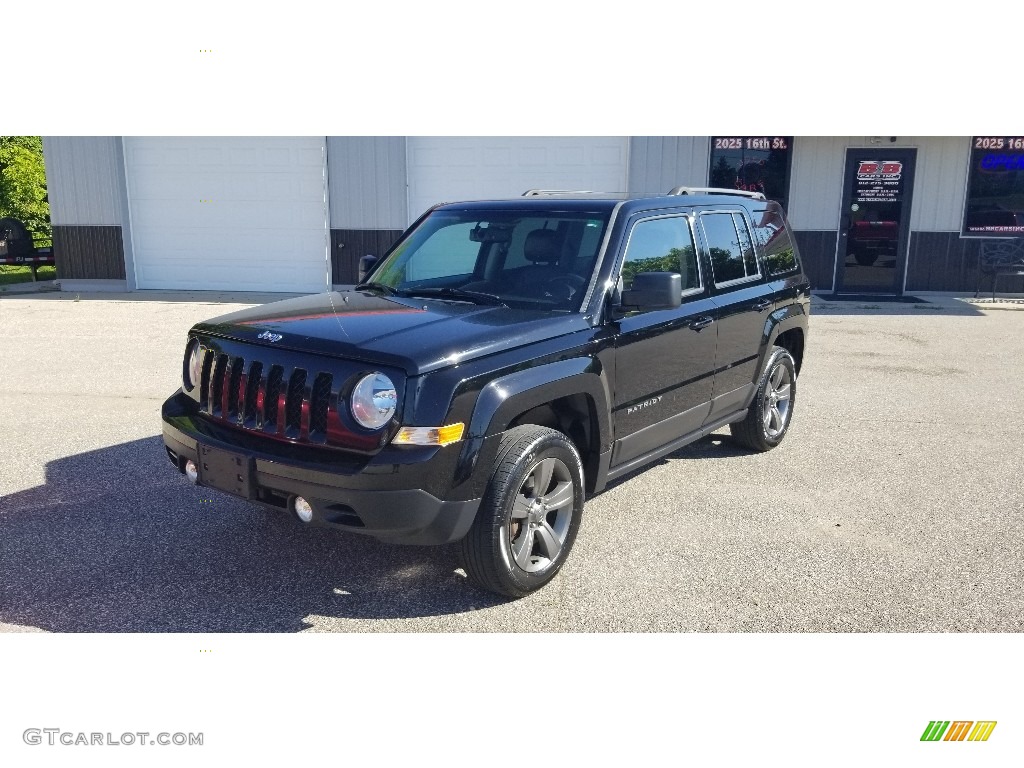 2015 Patriot Latitude 4x4 - Black / Dark Slate Gray/Light Pebble Beige photo #9