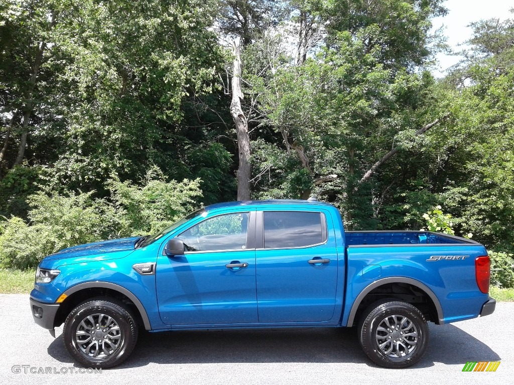 Lightning Blue 2020 Ford Ranger XLT SuperCrew 4x4 Exterior Photo #142225086
