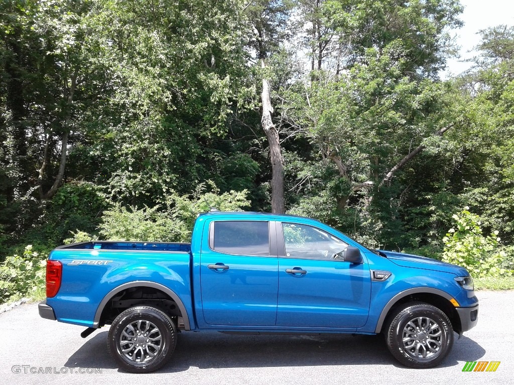 Lightning Blue 2020 Ford Ranger XLT SuperCrew 4x4 Exterior Photo #142225227