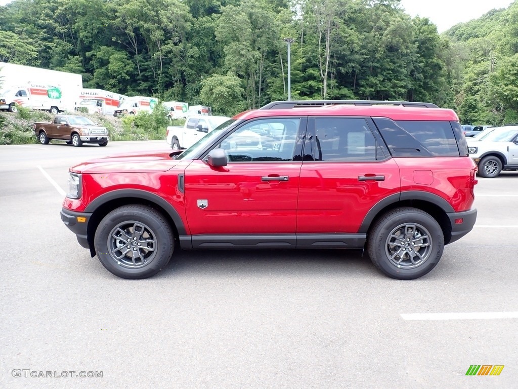 Rapid Red Metallic 2021 Ford Bronco Sport Big Bend 4x4 Exterior Photo #142225530